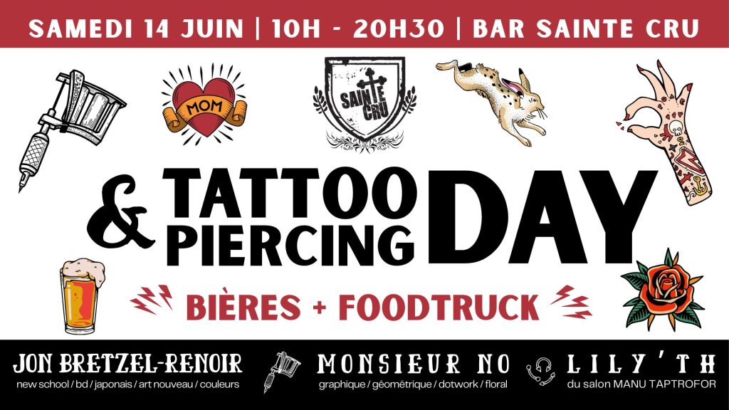 visuel communication event tattoo & piercing brasserie sainte cru