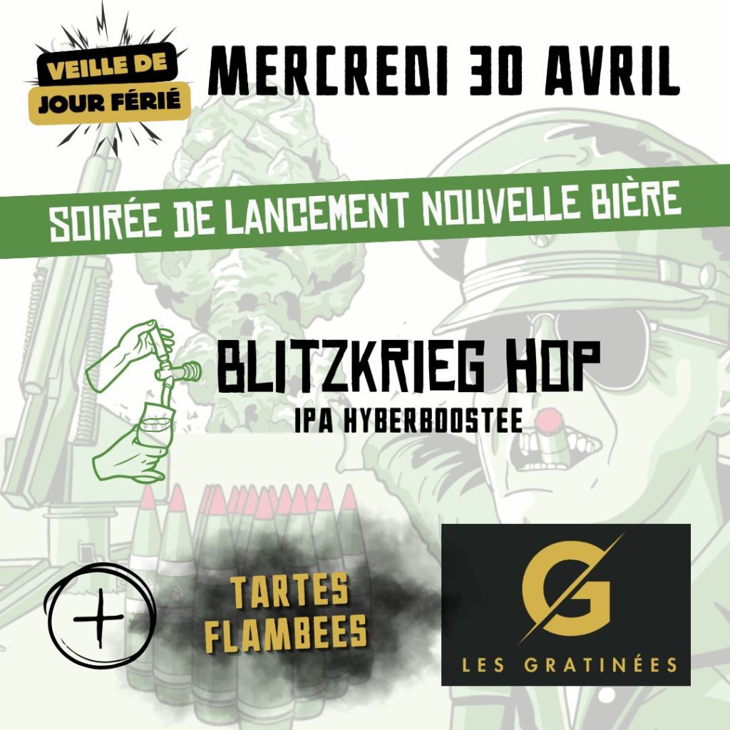 Soirée BLITZKRIEG HOP brasserie sainte cru colmar